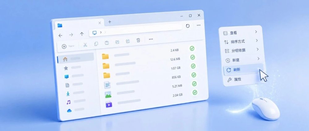 Windows 11 终于「听劝」了：文件大小显示自适应 + 刷新按钮回归首页！