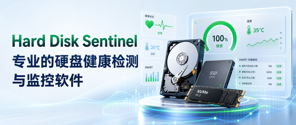 Hard Disk Sentinel：专业的硬盘健康检测与监控软件