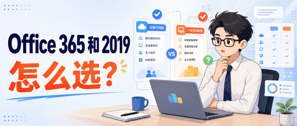 Office 365 和 Office 2019 怎么选？一文看懂区别与适用人群
