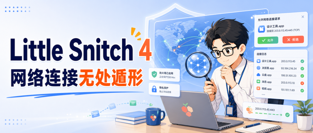 Little Snitch 4：macOS 上的网络连接监控工具