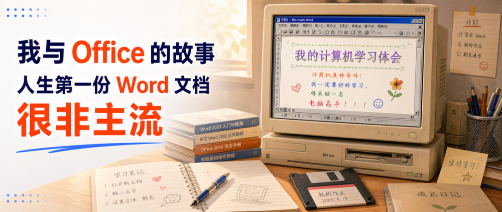 我与 Office 的故事：人生第一份 Word 文档很非主流