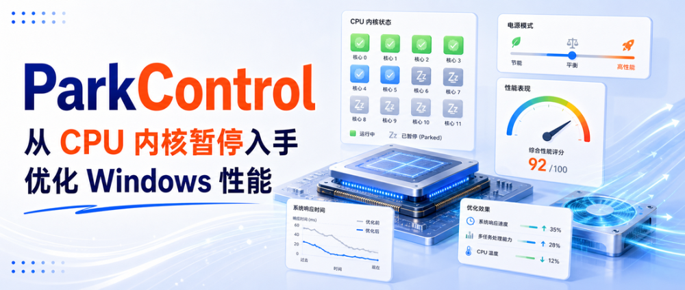 ParkControl：从 CPU 内核暂停入手优化 Windows 性能