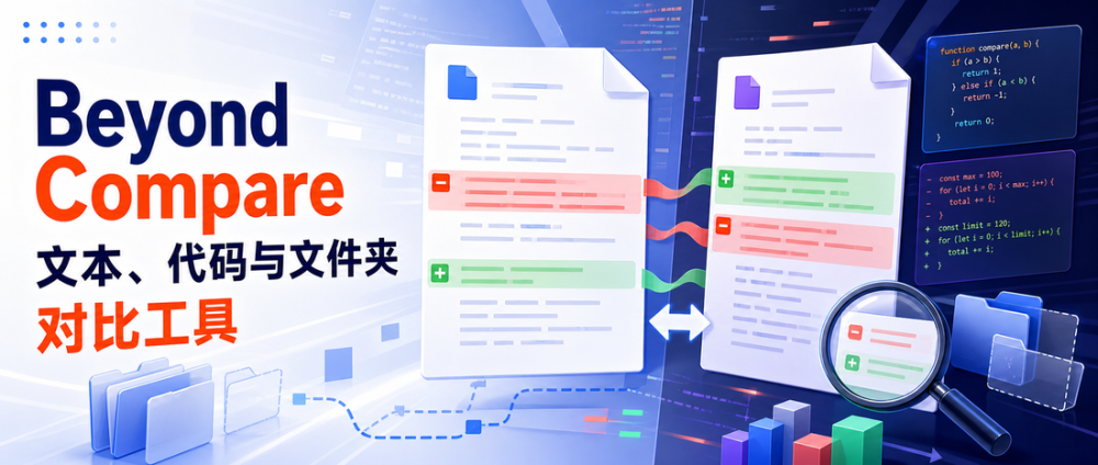 Beyond Compare：文本、代码与文件夹对比工具