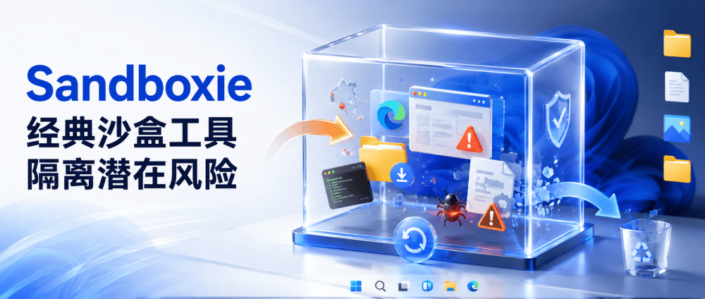 Sandboxie：经典沙盒工具，隔离潜在风险