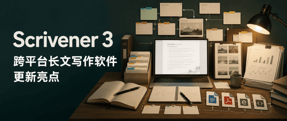 Scrivener 3：跨平台长文写作软件更新亮点