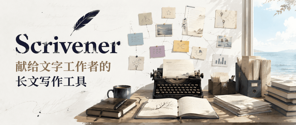 Scrivener：适合作家、博主与文字工作者的长文写作工具
