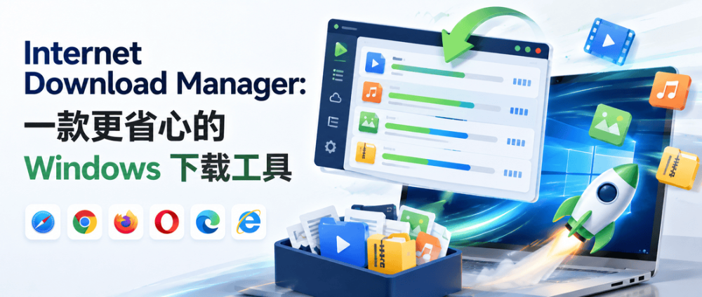 Windows 下载工具推荐：Internet Download Manager (IDM)